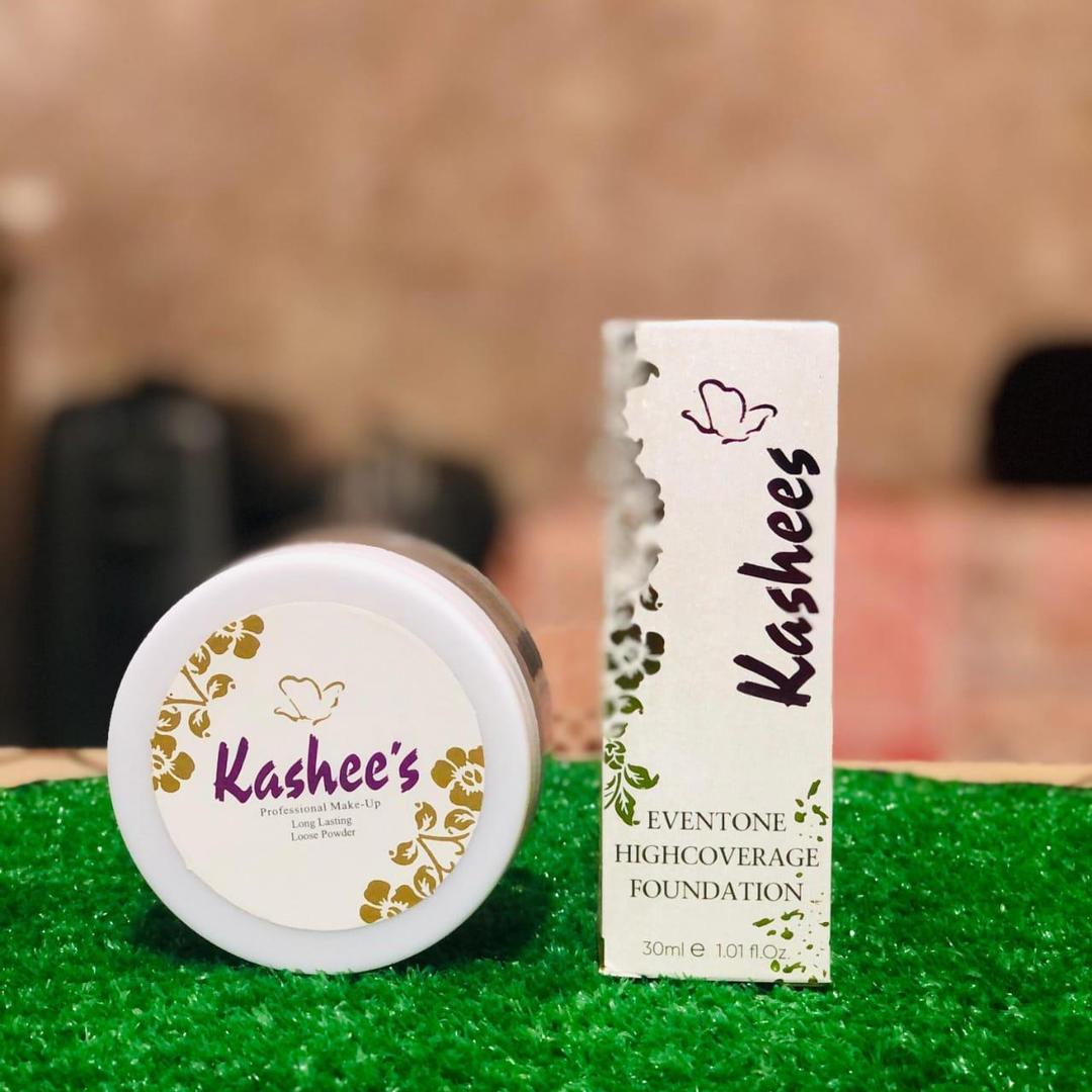 2 in 1 Makeup Set Foundation + Loose Powder Pakistan