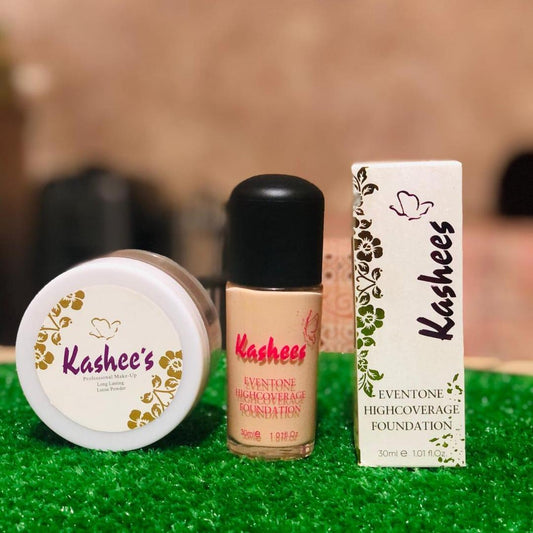 2 in 1 Makeup Set Foundation + Loose Powder Pakistan