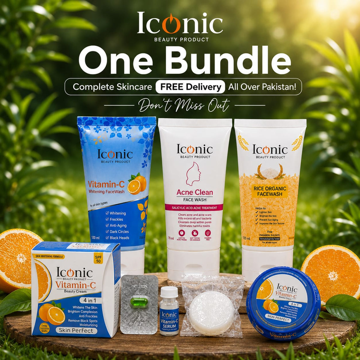 Iconic 7-in-1 Complete Skincare Beauty Bundle