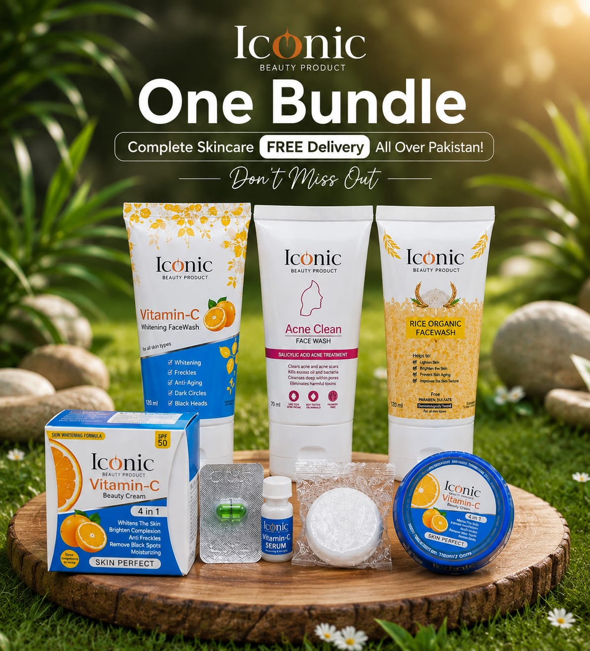 Iconic 7-in-1 Complete Skincare Beauty Bundle